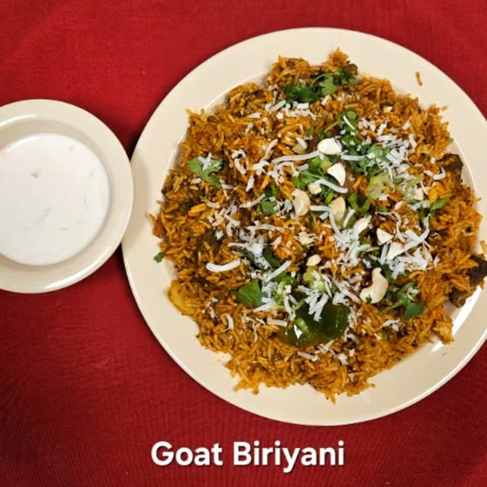 Goat Biryani.