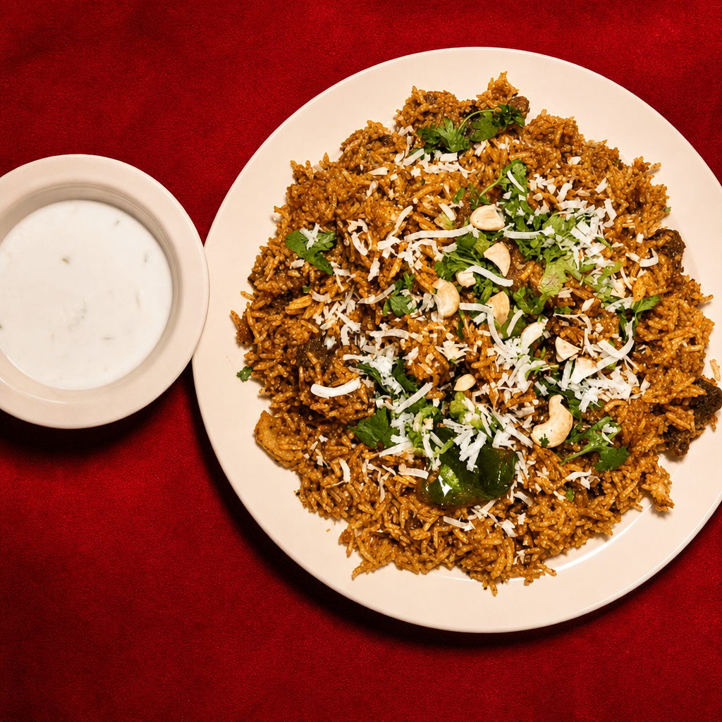 Goat Biryani.